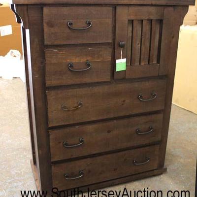  NEW Contemporary Rustic Style "Progressive Furniture" 5 Drawer 1 Door High Chest

Auction Estimate $200-$400 â€“ Located Inside 