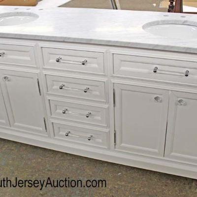 NEW 72â€ â€œWater Creationâ€ Marble Top Double Sink 4 Drawer 4Door Bathroom Vanity

Auction Estimate $400-$800 â€“ Located Inside 