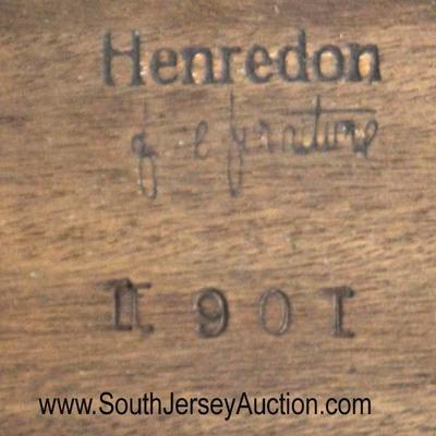  VINTAGE â€œHenredon Furnitureâ€ Banded Mahogany Coffee Table

Auction Estimate $100-$300 â€“ Located Inside 