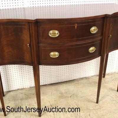  SUPER CLEAN â€œHickory Chair Companyâ€ Burl Mahogany Taper Leg Brandy Board

Auction Estimate $500-$1000 â€“ Located Inside 