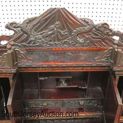  Late 19th Century Early 20th Century Highly Carved and Ornate Asian Hardwood Desk with Fancy Top

Auction Estimate $700-$1200 â€“...