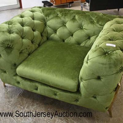  NEW Green Button Tufted Modern Design Decorator Club Chair

Auction Estimate $200-$400 â€“ Located Inside 