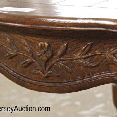  Oak Country French â€œCentury Furnitureâ€ Carved One Drawer 2 Tier Lamp Table

Auction Estimate $100-$200 â€“ Located Inside 