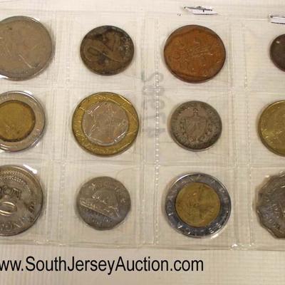  Sheet of Foreign Coins

Auction Estimate $5-$20 â€“ Located Glassware 