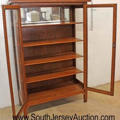  BEAUTIFUL Quartersawn Oak Mission Style 2 Door China Cabinet with Key

Auction Estimate $300-$600 â€“ Located Inside 