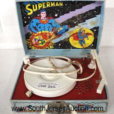  VINTAGE Superman Traveling Phonograph

Auction Estimate $50-$100 â€“ Located Glassware 