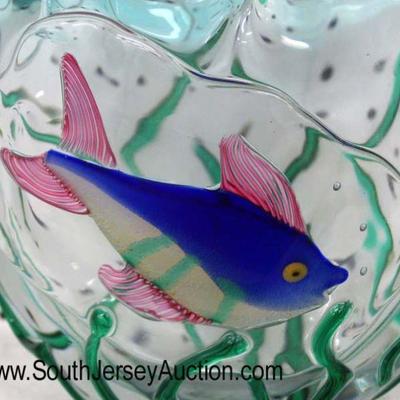  NICE Hand Blown Art Glass Fish Decorative Vase Attribute to Murano

Auction Estimate $100-$200 â€“ Located Glassware 