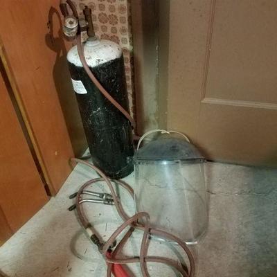 Vintage Acetylene Tank & Torches #2
