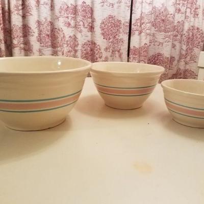 Trio of McCoy Bowls