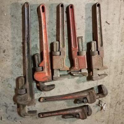 Assorted Plumbers Wrenches