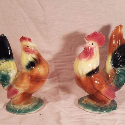 Royal Copley Rooster & Hen