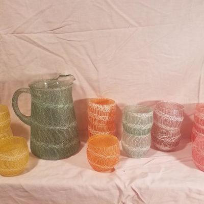 Vintage Spaghetti String Glassware