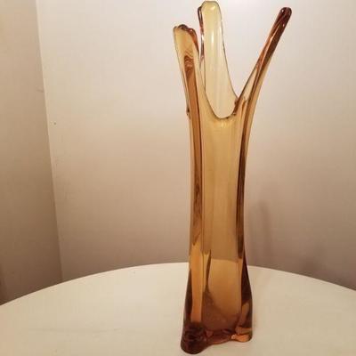 Mid-Century Swung Glass Vase