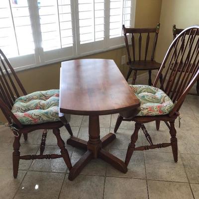 Drop Leaf Maple Dinette set w/2 Chairs - $260
