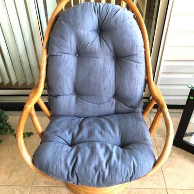 Rattan Swivel Rocking Bali Chair - $115