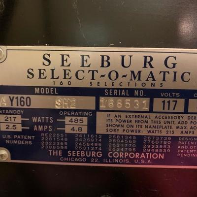 Seeburg Select-O-Matic Juke Box Model Y160
