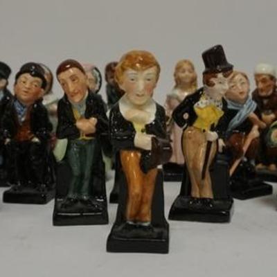 1020   26 ROYAL DOULTON SMALL FIGURES. DICKENS CHARACTERS. TALLEST 4 1/2 IN
