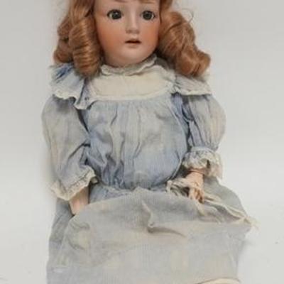 1259  REVALO GERMANY BISQUE HEAD DOLL NO. 8, 22 1/2 IN 

