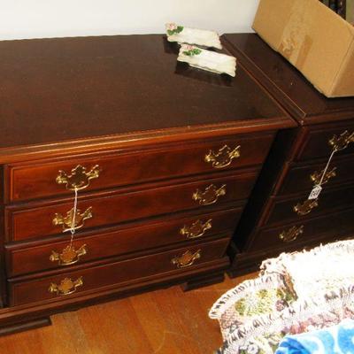 Mahogany matching side tables - night stands   BUY IT NOW $ 45.00 EACH