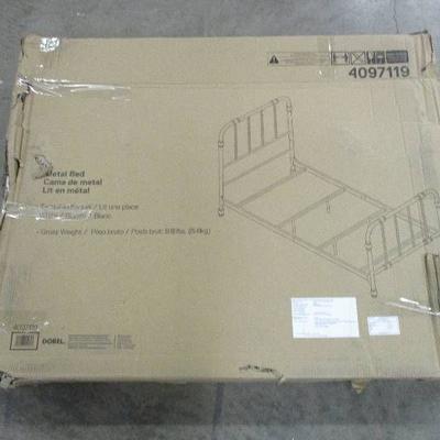 Metal TWIN SIZE bed White