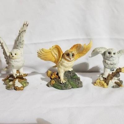 Lot of 3 Owls