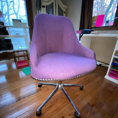 Pink office chair