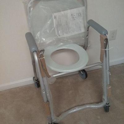New! Invicare Mobile Shower Commode Chair