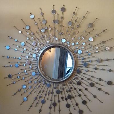 Large Decorative Sun Shape Mirror