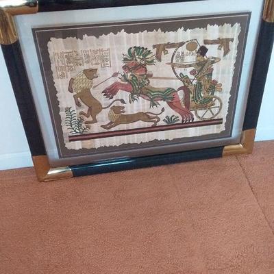 The Royal Hunt Papyrus, Beautifully Framed
