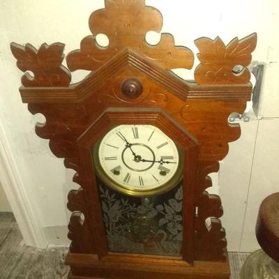 Early Walnut Mantle clock