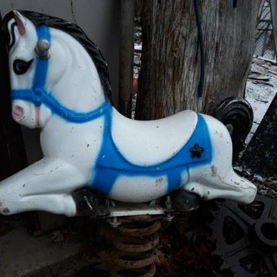 Child's playground horse
