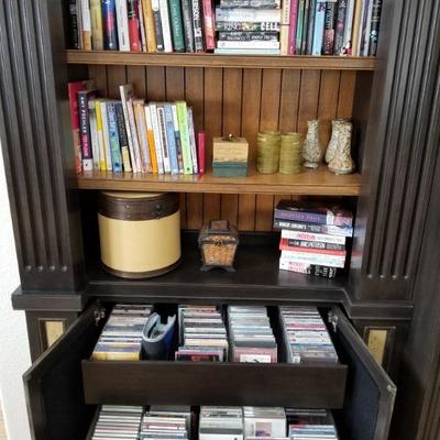 Lots of books, cds, VHS and DVDs