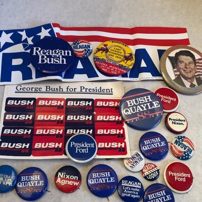 President BJ political pins