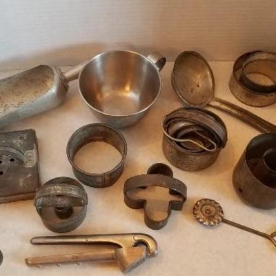 Huge assortment of kitchen utensils, cookie cutters, etc.