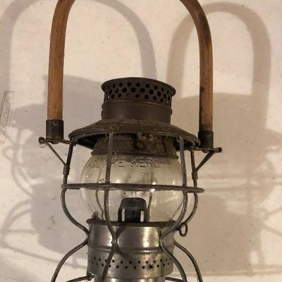 Railroad lantern wood handle 