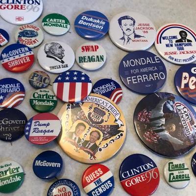 Political pins