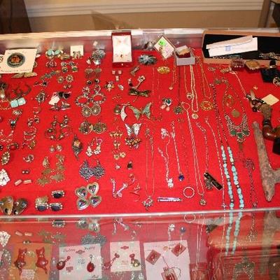 Sterling and costume jewelry