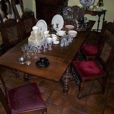 Antique dining set