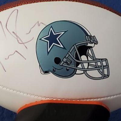 Autographed Tony Romo Football