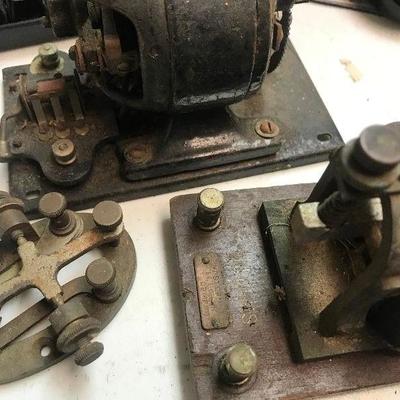 Antique Western Electric Morse Code Telegraph Key, 20 OHMS 