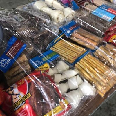 Table Lot of Puppy Supplies