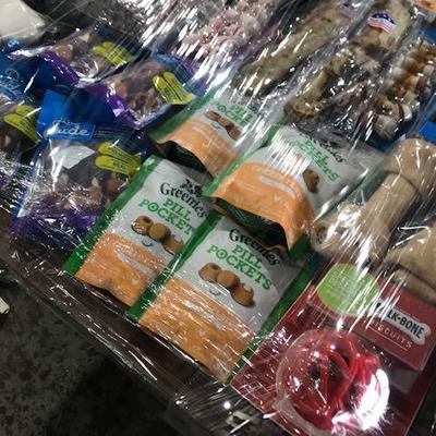 Table Lot of Puppy Supplies