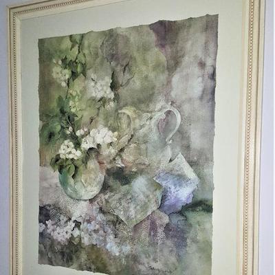 Lavender framed art