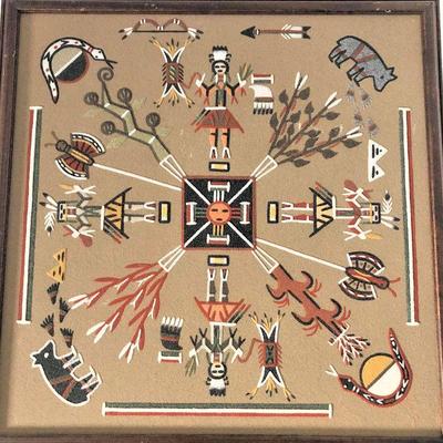 Navajo Sand Painting"Home of the bears and snakes"