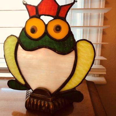Stained glass night light (FROG)