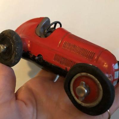 vintage old toy racecar