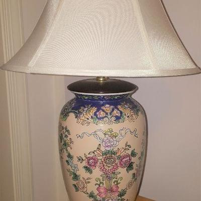 Ceramic Ginger Jar lamp and shade