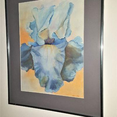 Iris framed art