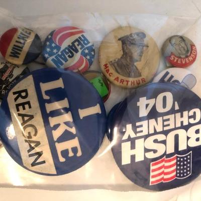 Vintage campaign buttons
