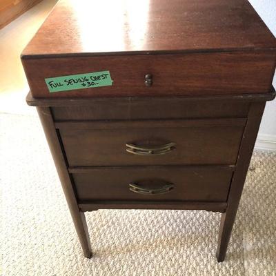 Vintage Sewing Chest